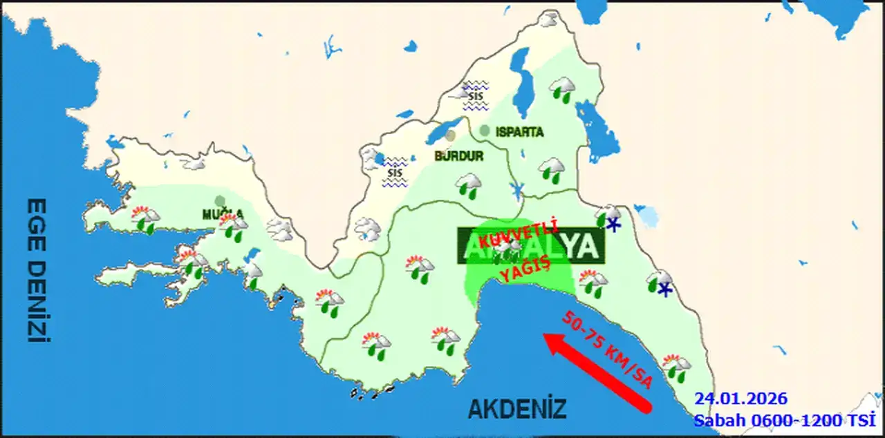 Antalya’da Yağış Durmuyor! Sağanak Yetmedi, Kar da Geliyor 2